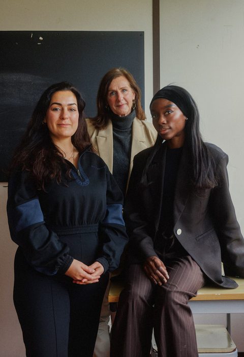 Annette Bolder met Feray Sunguroglu en Awura Abena tijdens het Female Leadership programma